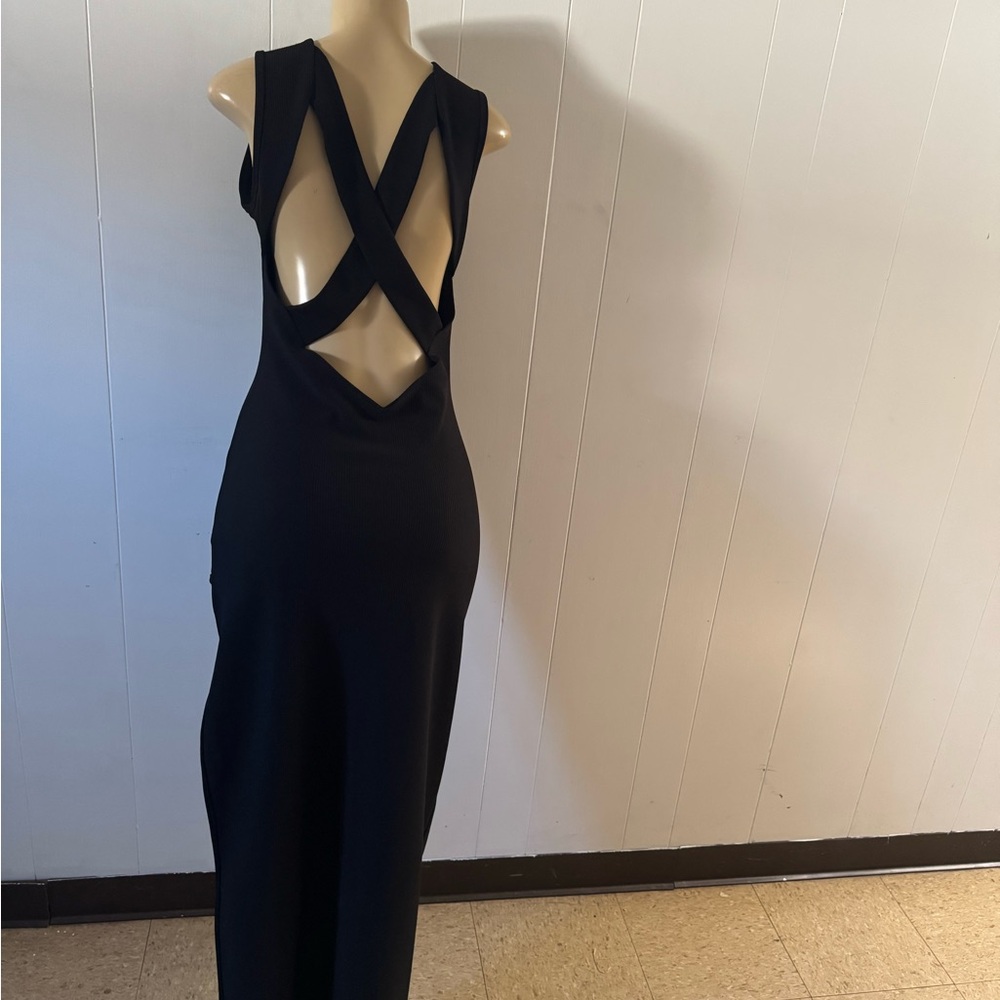 Lovers + Friends Black Sleeveless Maxi Dress with Side Slit - Picture 5 of 6